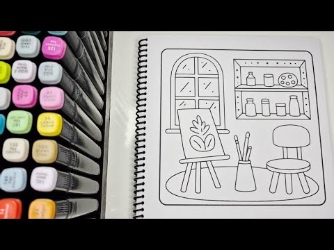 🎨✨ Cozy Cute Coloring ASMR | Relaxing Art Vibes for Peaceful Moments