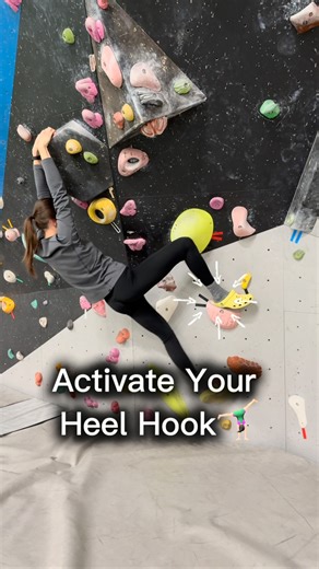 Alex Voit on Instagram: "A heel hook is not just about placing your heel🧗 To make it work, you need to activate your posterior chain — mainly the glutes and hamstrings. 👉 One leg actively pulls with the heel, bringing the body closer to the wall. 👉 The other leg stays active as a back flag, controlling balance. 👉 Arms stay straight — no pulling. They only support the position. If the heel is passive, you’ll automatically start pulling with your arms. Want to climb more efficiently and save e