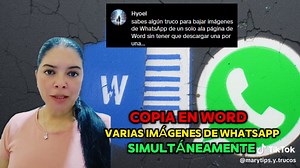 Cómo copiar imágenes de WhatsApp a Word fácilmente