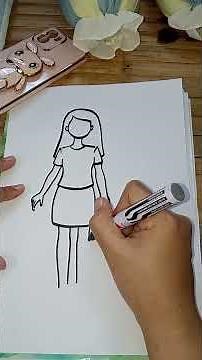 How to draw a woman re Neuro psychological Exam Preparation| Very Easy Drawings