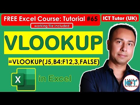 Tutorial 65: VLOOKUP function in Excel | FREE Excel Course