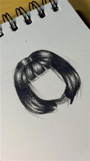 How I Draw Hair for Beginner Artists✏️ #drawing #tutorial #howtodraw #art #shortsvideo