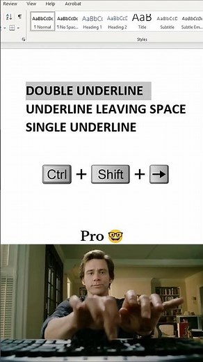 Underline Text in Microsoft word 🤓 Simple Trick #word #mswordtutorial #office #mswordsymbols #shorts