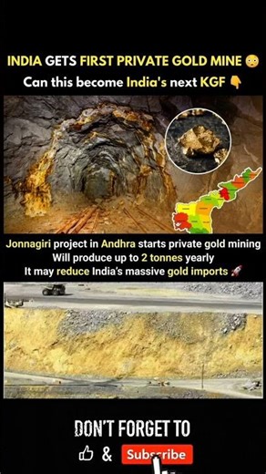India’s First Private Gold Mine 😳 Big Step to Self-Reliance 🚀 #shorts #gold #india