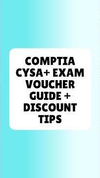 CompTIA CySA+ Exam Voucher Guide + Discount Tips