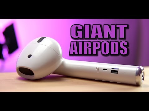 GIANT AIRPOD Bluetooth Wireless Speaker Review and Impression!