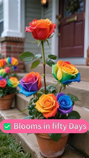 🌹 Ready for a Burst of Color? Meet the Rainbow Rose! 🌹 ✅ Easy to Grow (Zones 2-10) ✅ Blooms in 50 Days ✅ Deer Won't Eat It, But Bees Will Love It! ✅ Plant Once, Enjoy for Years! Add a rainbow of joy to your garden. #Gardening #RainbowRose #SeedsofJoy #PollinatorGarden | AdamSeed.com
