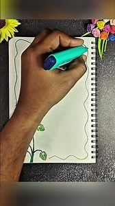 DIY Front Page Border Design for School Project Assignment and Scrapbook Pages 49