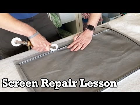 How to repair your torn window screen mesh - keep mosquitoes out!