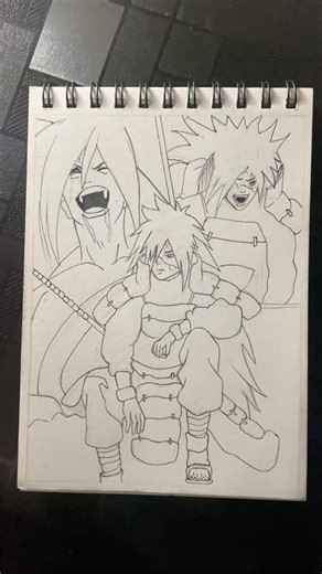 Madara uchiha fanart 💀🥶#naruto #madarauchiha