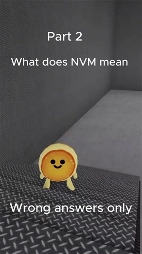 What does NVM mean wrong answers only #roblox #youtube #shorts