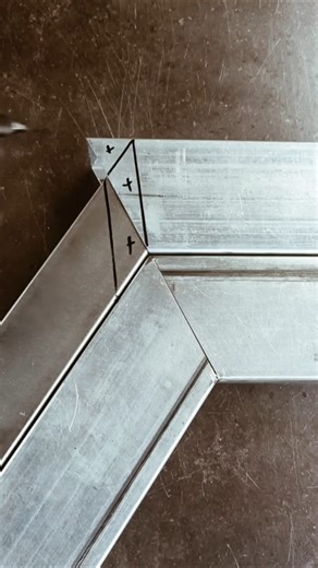 45 degree angle cutting, different precise sizes #shorts #welding #cuttingskills #fabrication