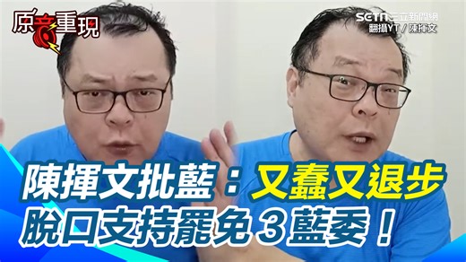 5.1K views · 288 reactions | #有邊唸編 ：陳揮文批藍又蠢又退步！ ▌陳揮文批藍：又蠢又退步！酸有國民黨在「很好執政」！脫口支持罷免李彥秀：李彥秀、王鴻薇、陳玉珍都把他罷免掉！ ▌影片來源：翻攝YT／陳揮文 | 三立iNEWS | Facebook