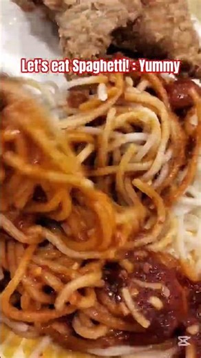 Let's eat spaghetti! : Yummy! #food #spaghetti #jollibee #eat #viralshorts
