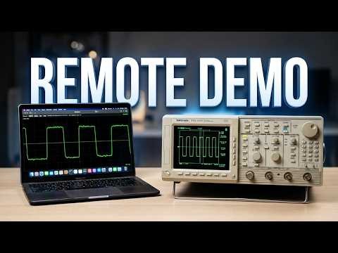 Tektronix TDS 520A GPIB Software Demo | Oscilloscope Remote Control & Waveform Acquisition