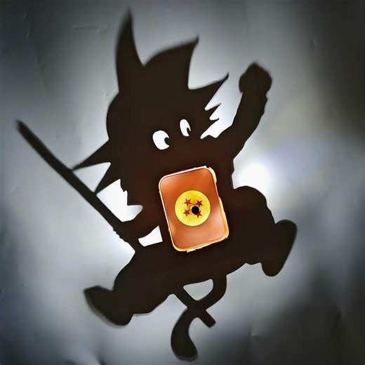 Dragon Ball Goku Shadow Lamp LED | Goku Night Light | anime room Room Decor | Saiyan Wall Lamp |