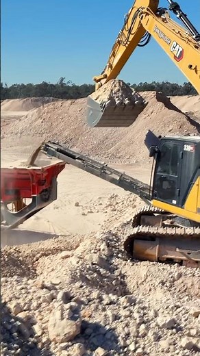 Quarry Work - Crusher loading - Watch the full video! #excavator #bulldozer #loader #tractor
