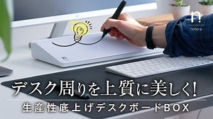 Makuake｜瞬時に直接メモ書き、スマホも立てられ収納力抜群！生産性向上デスクボードBOX｜Makuake（マクアケ）