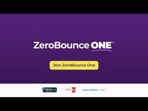 What is ZeroBounce ONE ™?