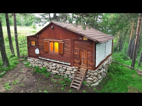 1 Day in a Hidden Wooden Cabin in the Forest | Birthday & Dog Adventure | Calm Yet Exciting Camping