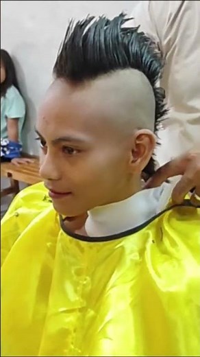 Model Gets Edgy Mohawk #headshave #haircut #barbershop #hairstyle #barber #hair #salon #asianhair