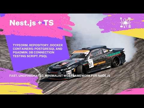 NestJS TypeORM. Docker with PostgreSQL and PGAdmin. Repository. DB Connection Testing Script. PSQL