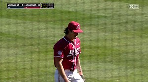 The way the baseball just drops 🤯 | Arkansas Razorback Baseball