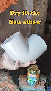 How to Replace a PVC Elbow ll pvc fittings #plumbing #shorts #diy