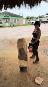 Chainsaw Carving: Giant Mouth Bass Sculpture