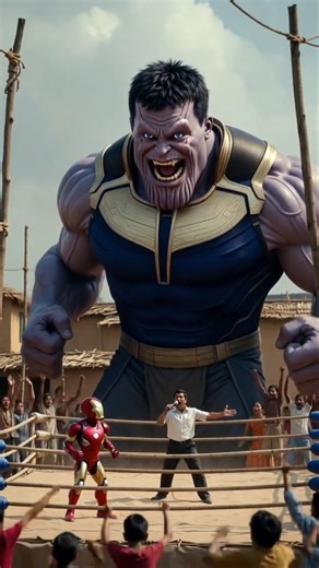 Iron Man vs Thanos Epic Fight#ironman #thanos