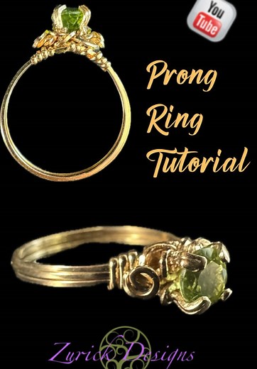 Wire Wrapping a Faceted Stone into a Prong Ring