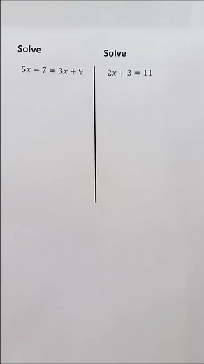 "How to Solve Linear Equations Quickly | Step-by-Step Method" ✍️💡 #math #mathematics #studytok