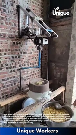 DIY Soybean Grinder: Homemade Milling Machine