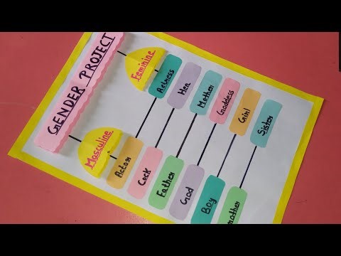 Gender Project Work | TLM Making Ideas 💡| study collection 📝
