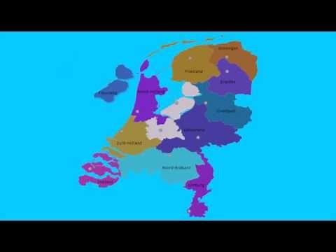 Topografie Provincies van Nederland en Hoofdsteden