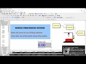 #Arena Simulation Rockwell course 1- Drilling process