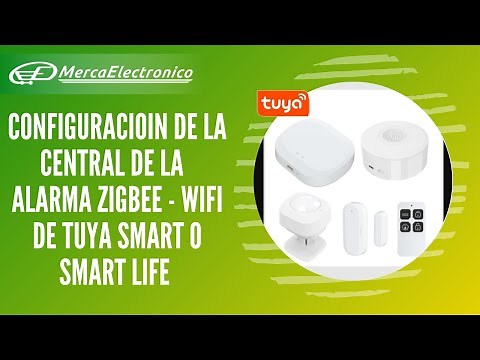 Configurar gateway o central del kit de alarma zigbee de tuya smart o smart life