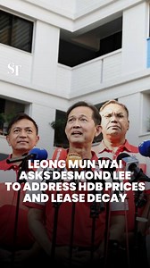 "Maybe he's still monitoring": #PSP secretary-general Leong Mun Wai called out Minister Desmond Lee for not responding to the concerns PSP raised on Singapore's housing policies. #GE2025 https://str.sg/Ac7P | The Straits Times