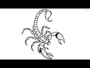 How To Draw A Scorpion Easy Step-by-Step | Scorpion Drawing