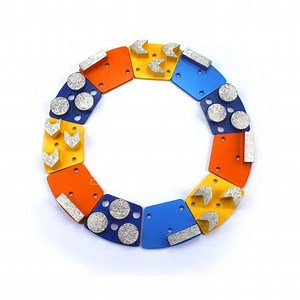[Hot Item] Trapzeoid Diamond Tooling Double Bars Concrete Floor Grinding Disc for Sase Grinder