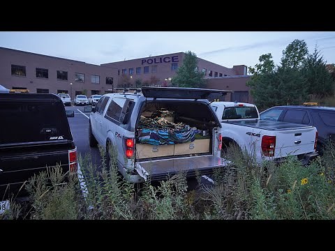 Police Station Parking Lot Stealth Truck Camping