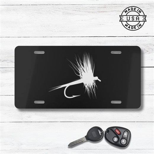 Fly Fishing Car Tag | Angler Vanity Plate - Etsy