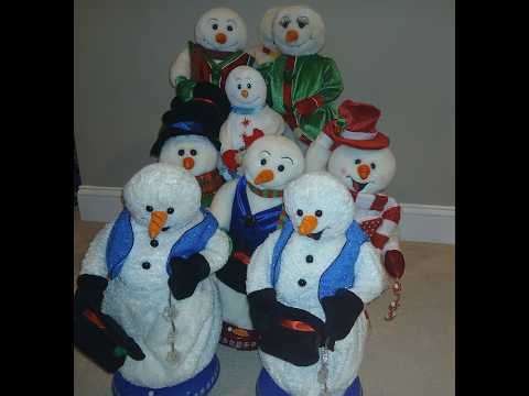 Gemmy Spinning Snowman Collection--The Good, the Bad, and the Broken! ☃️