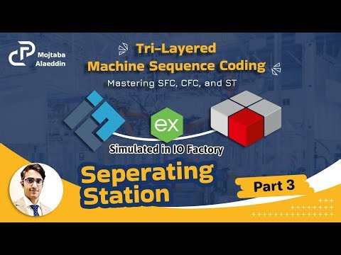 3. PLC Programming for Separating Station | Codesys Sequence Programming | SFC | CFC | ST |