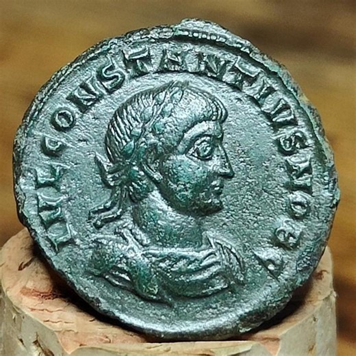 Constantius II Roman Coin With Votive Wreath Reverse, AE3 Ancient Nummus - Etsy
