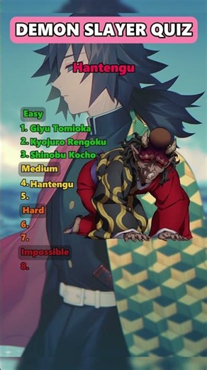 Demon slayer quiz! Can You Guess These characters by small outlines?#anime #quiz #demonslayer