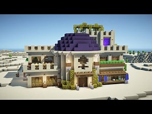 Minecraft Tutorial - How to Build a Desert Oasis Survival Base #16