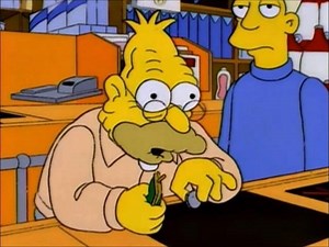 "I set the toaster to THREEEE, medium brown." (S5, E13: "Homer and Apu") | Nothing but Simpsons clips