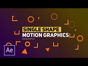 3 Single Shapes Motion Graphic Techniques | After Effects Tutorials