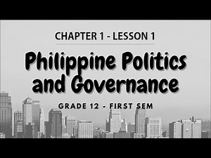 PPG 1.1 Introduction to Politics and Governance